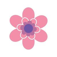 roze bloem decoratie vector