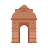 Indisch cultuur poort mijlpaal vector