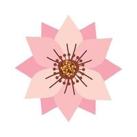 roze bloementuin vector