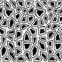 vector naadloze patroon met giraffe huid. monochroom leer behang.