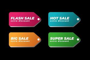prijs label groot heet super flash uitverkoop voor supermarkt uitverkoop korting promo insigne embleem etiket sticker postzegel zegel logo ontwerp vector