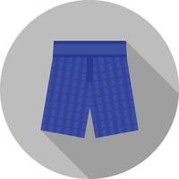 shorts vlak lang schaduw icoon vector