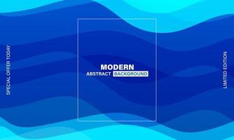 blauw golvend modern abstract achtergrond banier ontwerp vector