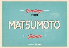 Matsumoto Japan Greeting Illustratie vector