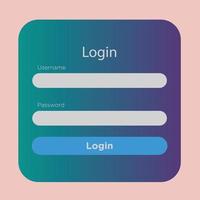 Log in scherm, modern Log in bladzijde ontwerp vector illustratie sjabloon.