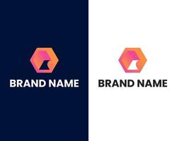 brief O en b modern logo ontwerp sjabloon vector