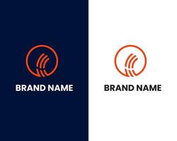 brief O en r modern logo ontwerp sjabloon vector