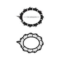 draak vector icoon illustratie logo ontwerp