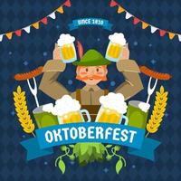 vlak oktoberfeest feest vector