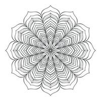 ronde mandala ontwerp voor kleur bladzijde en decoratie vector