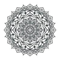 ronde mandala ontwerp voor kleur bladzijde en decoratie vector