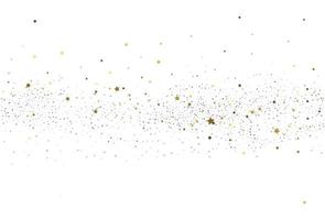 kerst licht goud en licht zilver glitter confetti textuur. vector