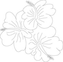 bloemen kleurplaat vector