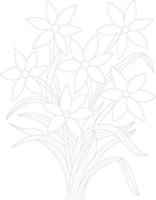 bloemen kleurplaat vector