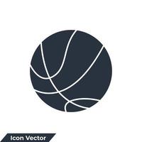 basketbal icoon logo vector illustratie. basketbal symbool sjabloon voor grafisch en web ontwerp verzameling