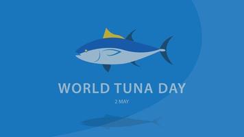 wereld tonijn dag. vector illustratie achtergrond.