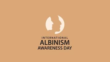 Internationale albinisme bewustzijn dag. vector illustratie