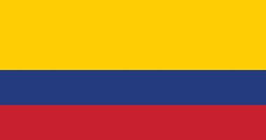 Colombia vlag met origineel rgb kleur vector illustratie ontwerp