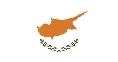 Cyprus vlag met origineel rgb kleur vector illustratie ontwerp