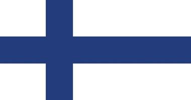 Finland vlag met origineel rgb kleur vector illustratie ontwerp
