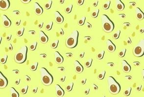 avocado achtergrond patroon vector geïsoleerd