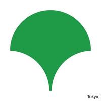 jas van armen van tokyo is een Japan prefectuur. vector embleem