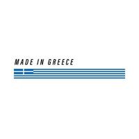gemaakt in Griekenland, insigne of etiket met vlag geïsoleerd vector