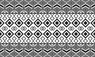 gemakkelijk tribal patroon in zwart en wit vector