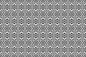 gemakkelijk tribal patroon in zwart en wit vector
