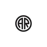 brief ar logo of icoon ontwerp vector