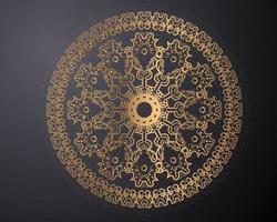 mandala ontwerp, luxe goud achtergrond kleurrijk mandala ontwerp vector