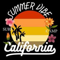 Californië zomer uitstraling vector