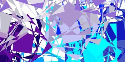 lichtroze, blauwe vectorlay-out met driehoeksvormen. vector