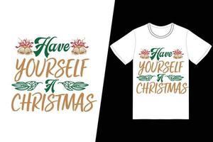 kerst t-shirt ontwerp vector