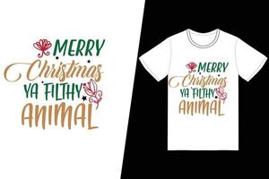 kerst t-shirt ontwerp vector