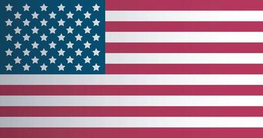 Amerikaans vlag vector. Verenigde Staten van Amerika helling spandoek. vector