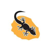 hagedis kameleon gekko dierlijk logo en symbool vector illustratie
