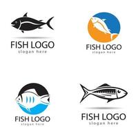 vis logo sjabloon. creatief vectorsymbool vector