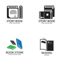 boek onderwijs logo sjabloon vector illustratie ontwerp