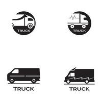 vrachtauto icoon ilustration vector sjabloon