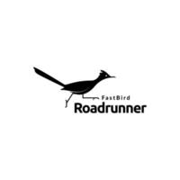 rennen roadrunner logo ontwerp vector