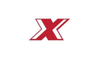 brief X logo ontwerp vector vrij vector sjabloon.