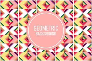 platte geometrische achtergrond vector