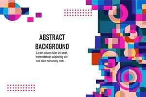 platte geometrische achtergrond vector