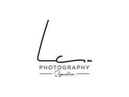 letter lc handtekening logo sjabloon vector