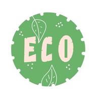 biologisch stempel. eco vriendelijk sticker, logo. vector illustratie