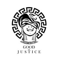god van gerechtigheid logo vector