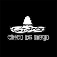 gemakkelijk Mexicaans sombrero hoed vector ontwerp