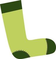 lang groen sok. vector