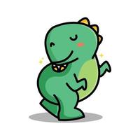 t rex schattig vector